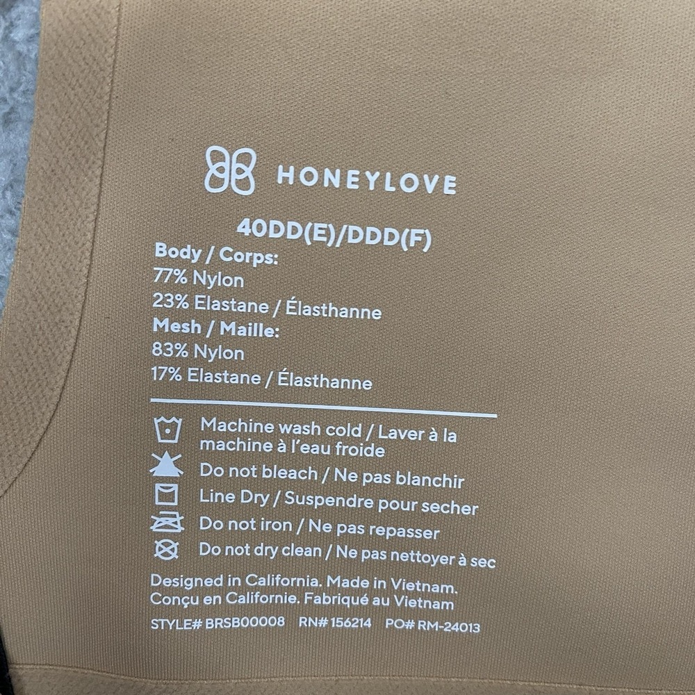 Honeylove Cloudfuse Bra Womens 40DD V Neck Wireless Full Coverage Everyday - Picture 7 of 12